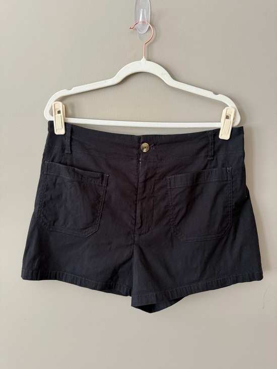 Anthropologie Pants - Anthropologie Black Bermuda Shorts with Front Patch Pockets